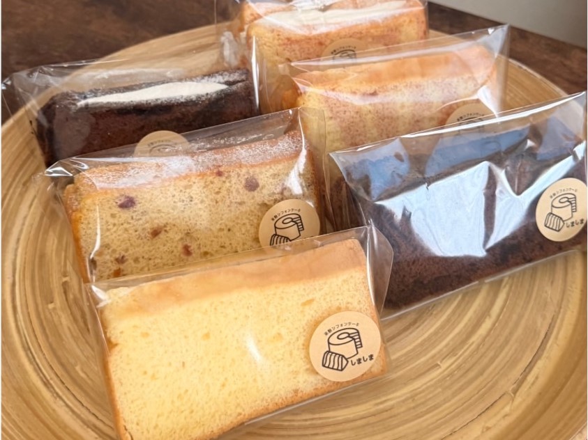 米粉シフォンケーキしましまさん